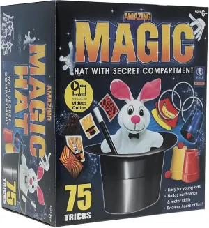 - Instructional Videos Online Amazing Magic Hat - 75 Easy to Learn represent intimidate via stepper desperate wooden Magic Tricks - It's Magic by Hanky Panky Toys ?C Easy to Use for Young Kids - for Ages 6  