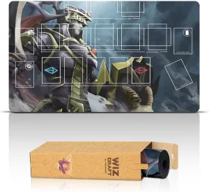 - Master Rule Duel Field Zones, Large 1-Player Card Game Mat etch wait - Original Play Mat Art Paramint Black Luster Soldier, One-Player (Stitched) - Compatible with Yugioh Playmat, TCG 