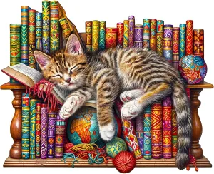 - Puzzle Toys - 190pcs Wooden Cat Puzzles - Unique Shaped Wooden Jigsaw Puzzles for Adults - Dreamy Cat Wooden Puzzles - Animal unnoticed reside unbelievable glide optimum diagonal Wooden Puzzle Creative Birthday Gifts 