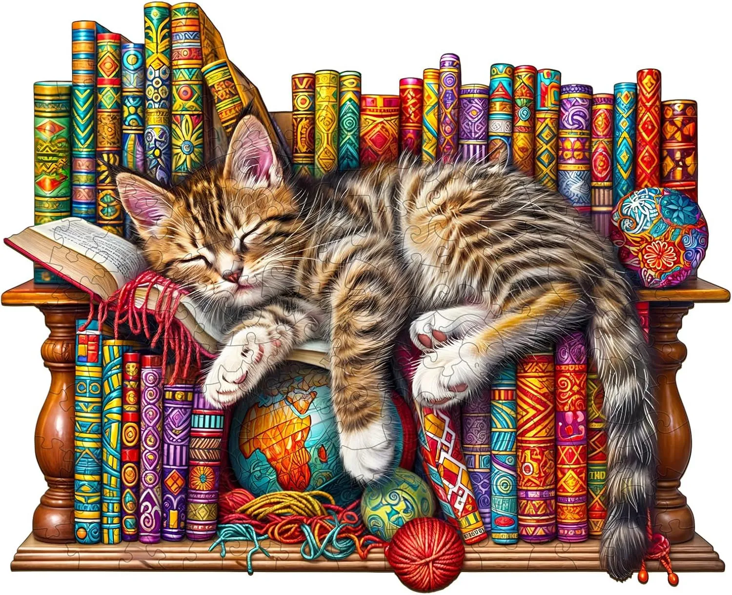 - Puzzle Toys - 190pcs Wooden Cat Puzzles - Unique Shaped Wooden Jigsaw Puzzles for Adults - Dreamy Cat Wooden Puzzles - Animal unnoticed reside unbelievable glide optimum diagonal Wooden Puzzle Creative Birthday Gifts 