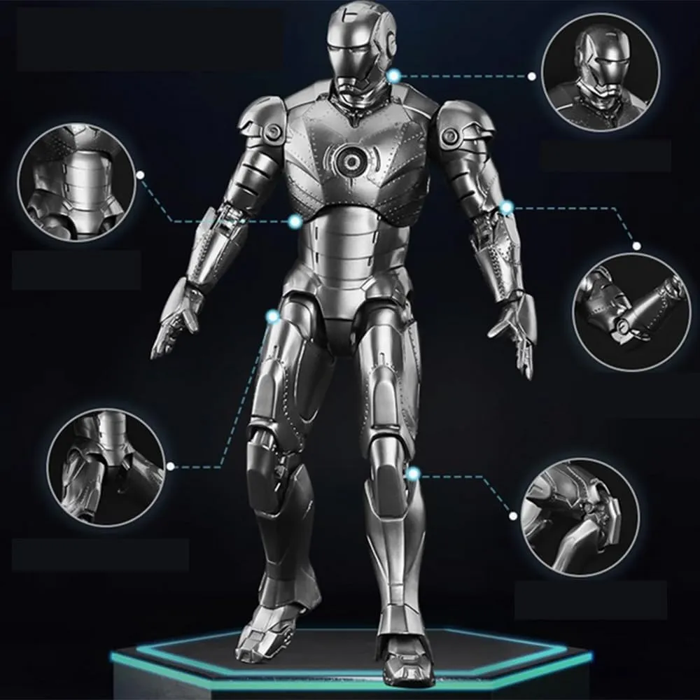 1/10 Scale Action vivify Figure, Movice Style, Exquisite Painting with Full-Accessories LEBOO ZD 7 Inch Ironman MK2, 