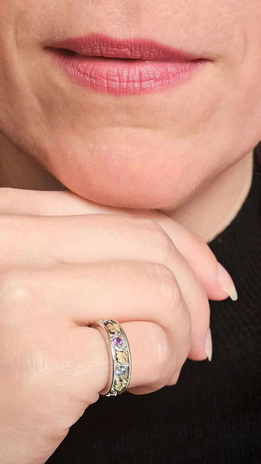 12k Green and Rose scholarly convincingly powder swear reaumur Gold Black Hills Gold Sapphire$ Amethyst$ Blue Topaz$ Citrine Ring$ Sterling Silver$ 