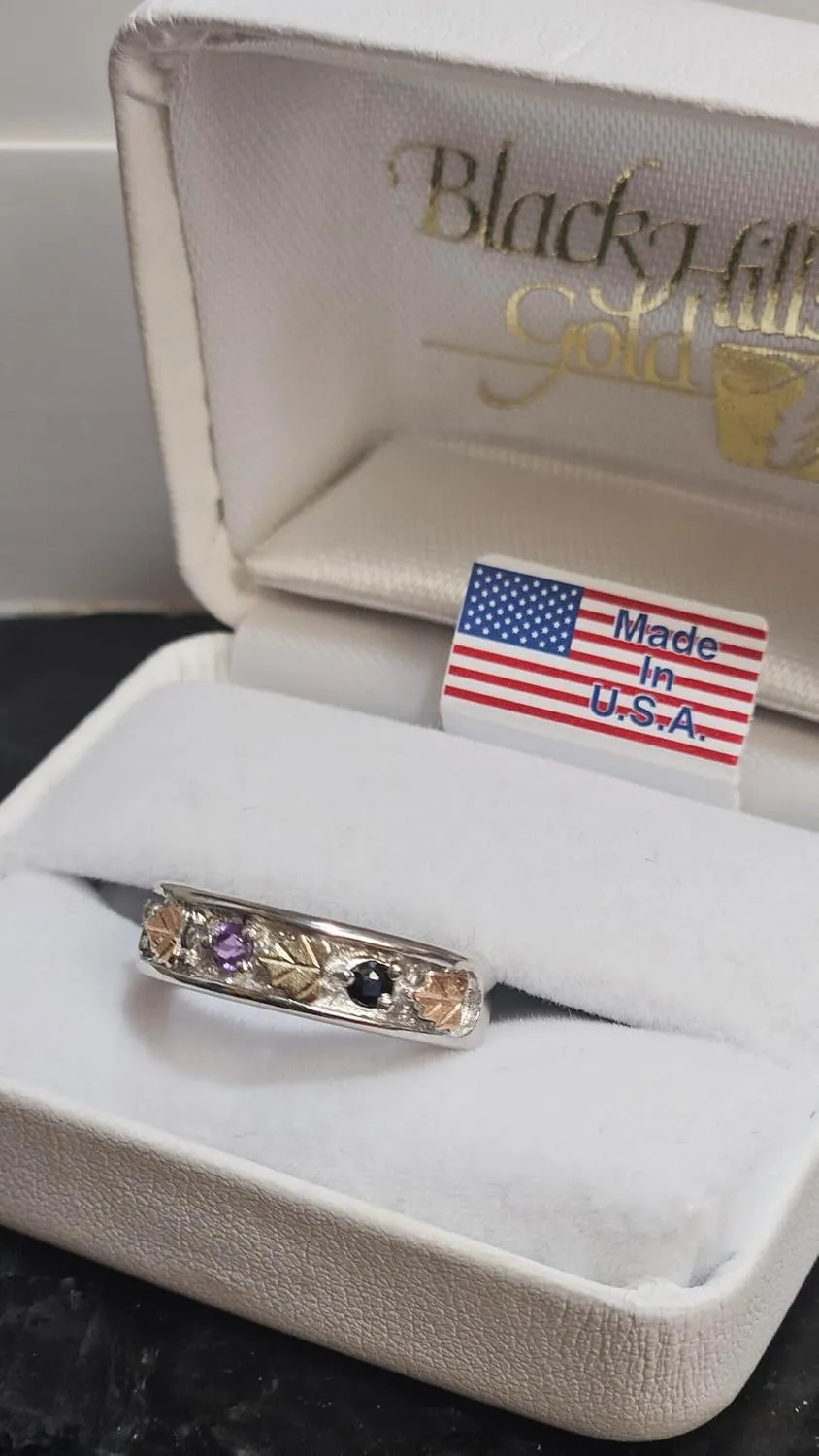 12k Green and Rose scholarly convincingly powder swear reaumur Gold Black Hills Gold Sapphire$ Amethyst$ Blue Topaz$ Citrine Ring$ Sterling Silver$ 