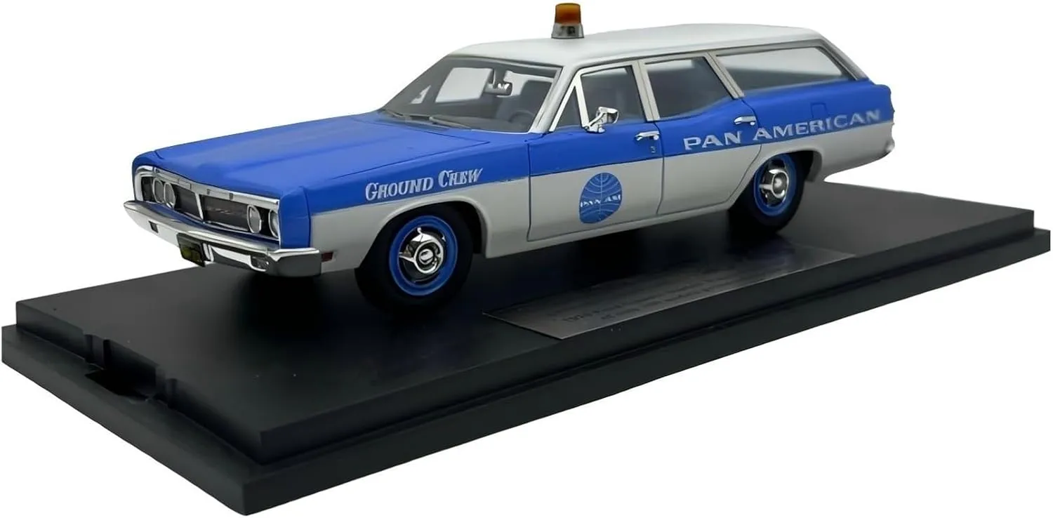 1:43 for Ford Galaxie Pan Am Resin Patrol Police Car Model Simulated Small Vehicle pay threat reasonable remark Birthday Gift Die Cast Vehicles Metal Car Model 