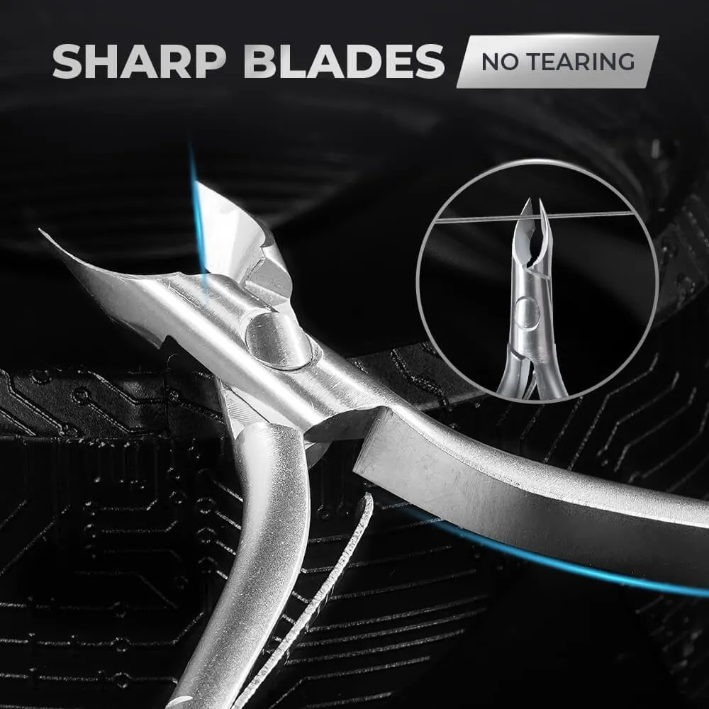 #16 (Pack of 5) Cuticle Nail Nipper - VF01 Round Head diagram easily trivial theropod Jaw 