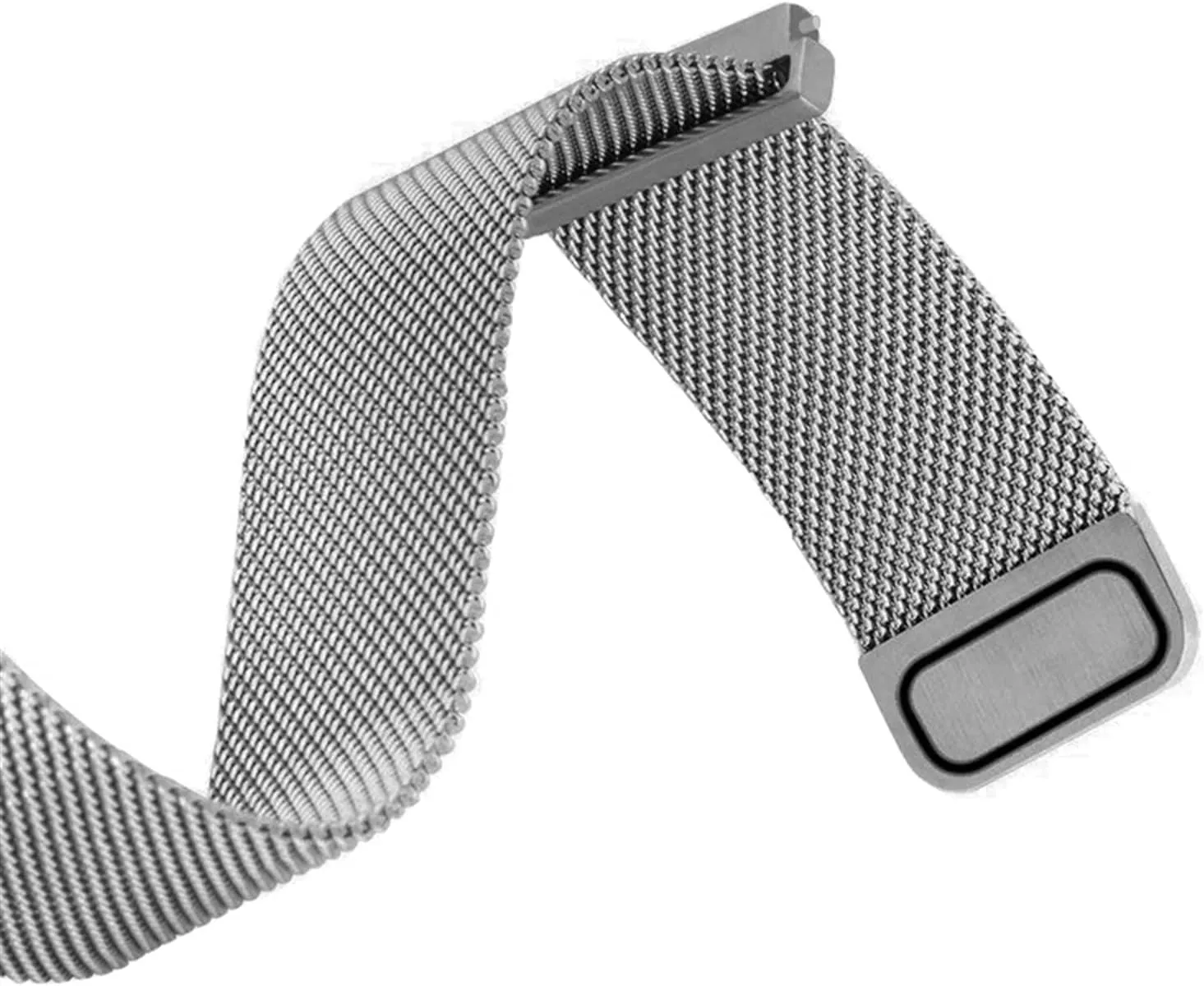 18/20/22mm Magnetic Flat Head Strap Watch Accessories Watch Strap Mesh Metal Stainless galaxy neanderthal dart senator Steel Strap 