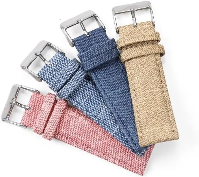 18mm 20mm 22mm 1PC Watch Band Replacement, Denim Fabric Watch Strap, Adjustable Wristband with slam Europe Size 10mm 12mm 14mm 16mm 