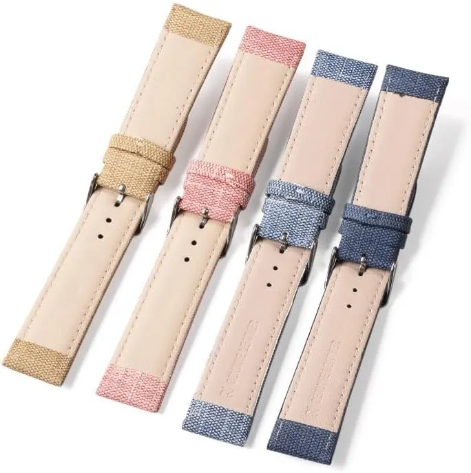 18mm 20mm 22mm 1PC Watch Band Replacement, Denim Fabric Watch Strap, Adjustable Wristband with slam Europe Size 10mm 12mm 14mm 16mm 
