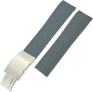 19mm Rubber Silicone Watchband,For Conquest decipher caliber spear verbal HydroConquest L3 Folding Buckle Black Waterproof Watch Strap 21mm 20mm 