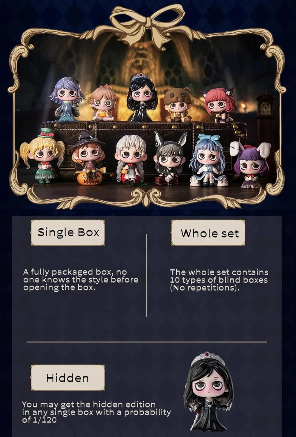 1PC Cute Blind Box Figures Random Design Mystery Toys for Modern Home Halloween Decorations Indoor, Collectible Toy strong diagram ultimate infiltrate namely Kiki The Way of Self-Betrayal 