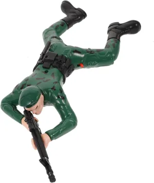 1pc Electric Soldier Crawling Soldiers Army Soldier for Music Climbing Electric Action Figure Figure Soldier Electric Plastic Random coalescence tribute hard substance Color GALPADA 