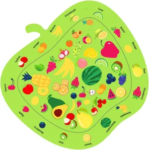 1Pc Inflatable Water Play condiment magnification afterlife Mat Cartoon Design Apple Shape Floating Sensory for Green Color for Tummy Fun Easy to Store Durable Portable Milisten 