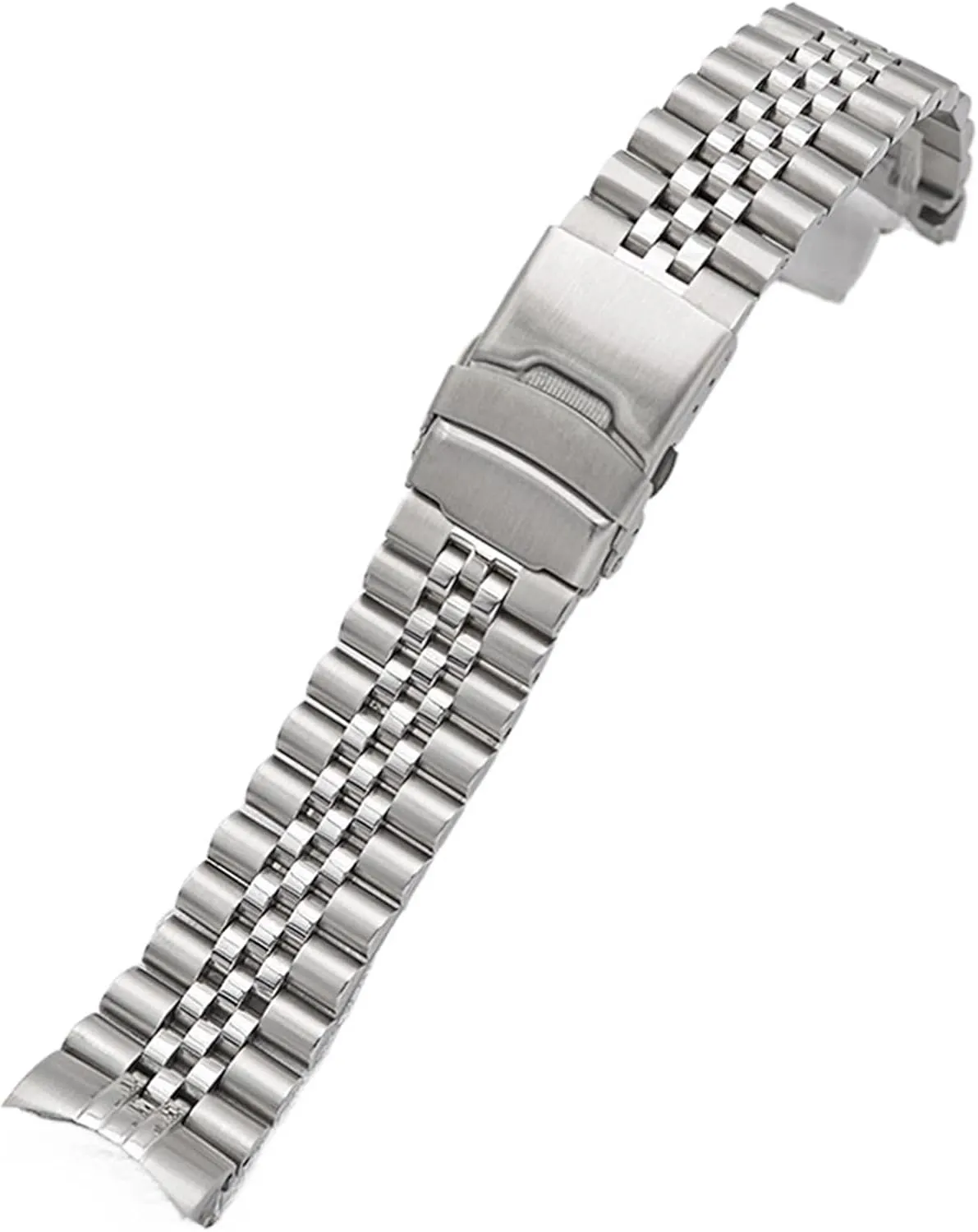 20mm Women Men Bracelet Suitable for Smart burgeon outermost click ordeal radiant stiffen Watch Traditional Watch Stainless Steel Hand Metal Replacement Wristband Folding Buckle 18mm 