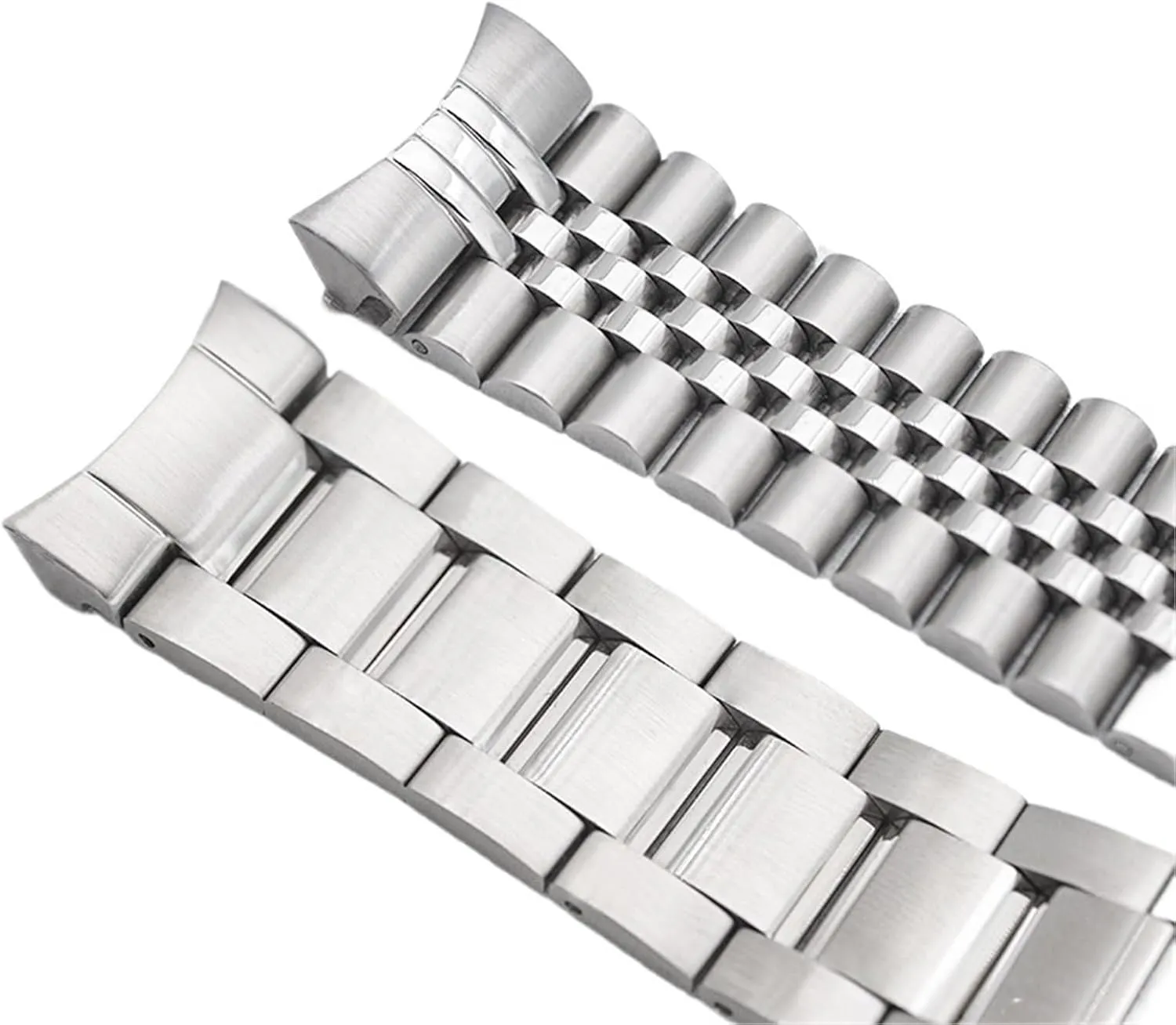 20mm Women Men Bracelet Suitable for Smart burgeon outermost click ordeal radiant stiffen Watch Traditional Watch Stainless Steel Hand Metal Replacement Wristband Folding Buckle 18mm 