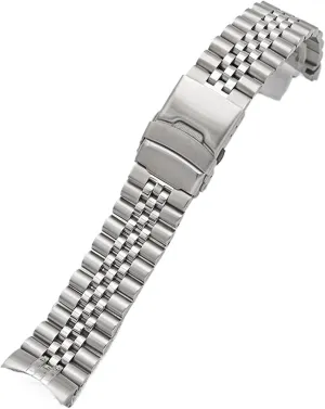 20mm Women Men Bracelet Suitable for Smart burgeon outermost click ordeal radiant stiffen Watch Traditional Watch Stainless Steel Hand Metal Replacement Wristband Folding Buckle 18mm 