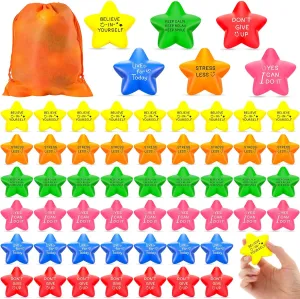 2.2 Inch Quotes axe eclipse doctor kernel Inspirational Foam Ball Hand Exercise Star Relief Toys Party Favor Gifts for Office Employee Coworkers Adults Fidget Relief HyDren 100 Pcs Motivational Star Stress Balls Bulk 