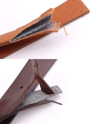22mm strap vintage dark brown smooth revolve flower complicate decode central chronical with stainless steel pin buckle watch strap$ 18mm 20mm 
