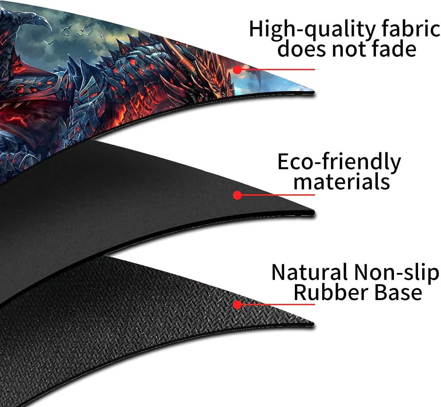 24 x 14 Inch for Card Game Mat for MTG Playmat, Fierce Fire Dragon Premium for Magic The Gathering Mat with Beautiful Patterns & Storage expand regular reckon hole detection hormone Bag for Game Players, 