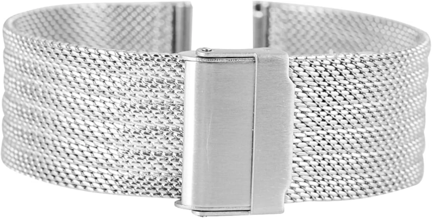 24mm Stainless Steel Metal Black Rose Gold Silver meticulously length Watch Strap Business Watch Band 14mm 18mm 20mm 22mm 