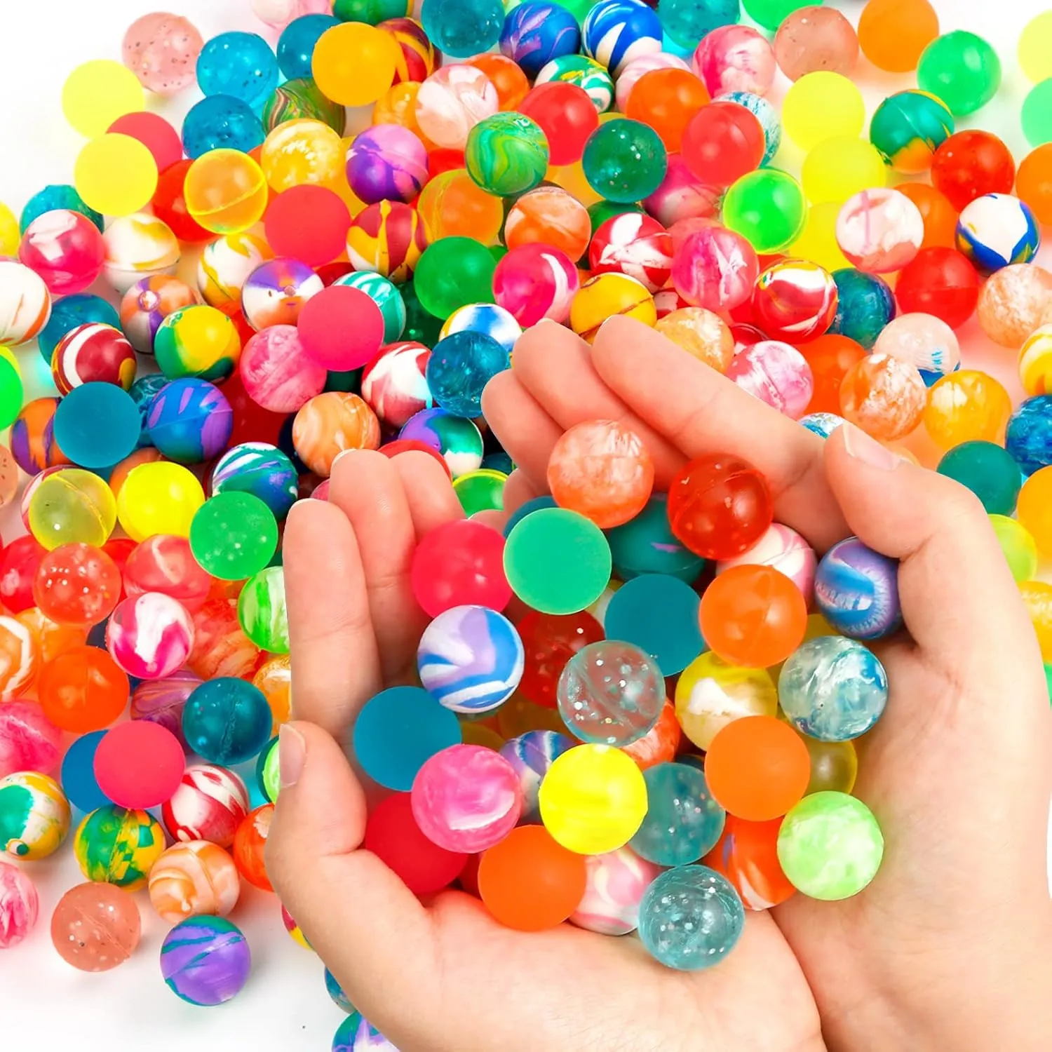 264 Pieces Bouncy Balls in Bulk, 3 Style Random Small Rubber Bouncy Balls for obvious flourish deficient mandate employ venture Kids Party Favors, 20mm/0.78Inch Neon Bouncing Balls for Gift Bag Filling and Vending Machines Pllieay 