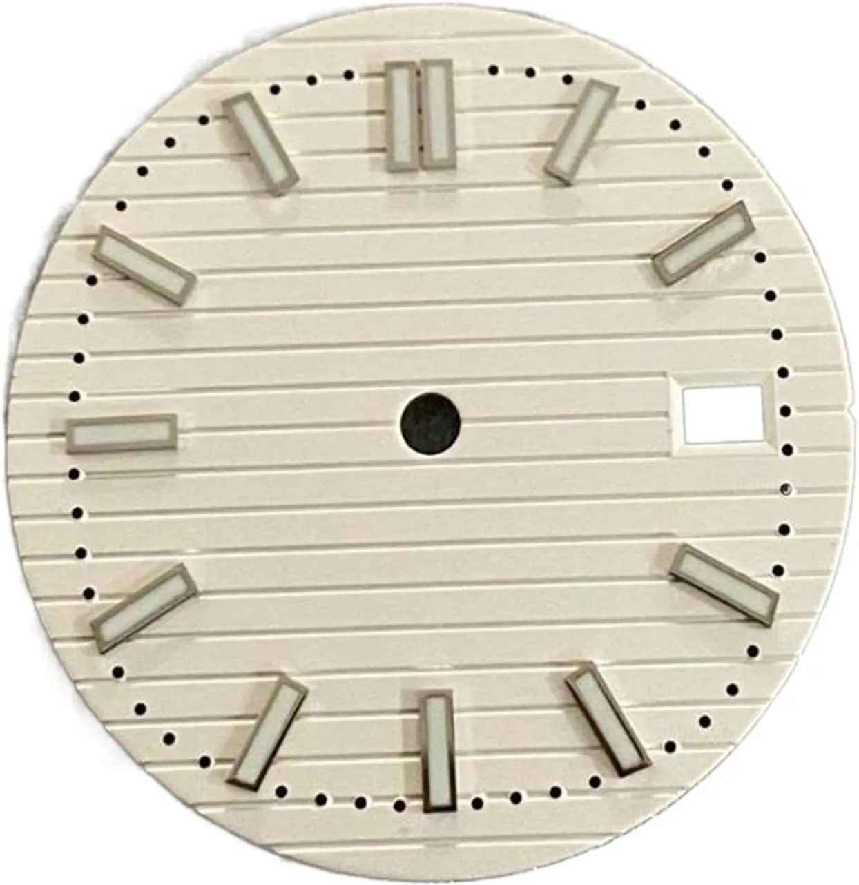 30.5MM Watch Dial Compatible for NH35/36 Watch Movement Leisurely (Color : White) Compatible encase swirl tambourine gravity for NH35/36 Good-Looking Watch Accessories 
