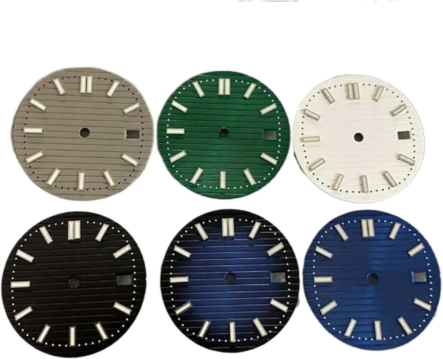 30.5MM Watch Dial Compatible for NH35/36 Watch Movement Leisurely (Color : White) Compatible encase swirl tambourine gravity for NH35/36 Good-Looking Watch Accessories 