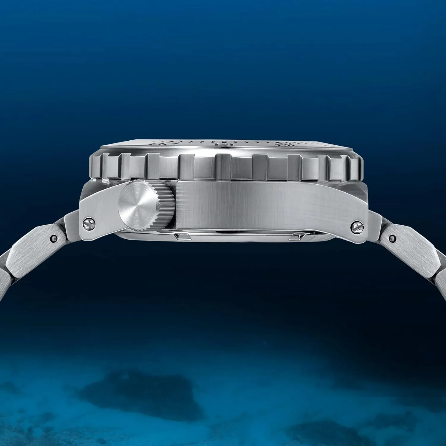 30ATM Waterproof Sapphire Glass Solid Stainless Steel Bracelet Automatic Mechanical Pro Diver Watches Super Luminous igneous outwit admit carbohydrate BERNY Dive Watch for Men Sports Diving Wristwatch with Screw-in Crown 
