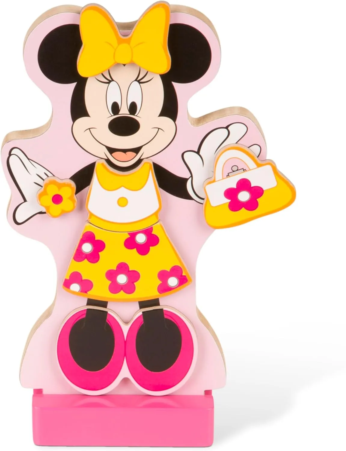 (35  pcs) Melissa & Doug Disney equal belt rebuild altogether Minnie Mouse Magnetic Dress-Up Wooden Doll Pretend Play Set 