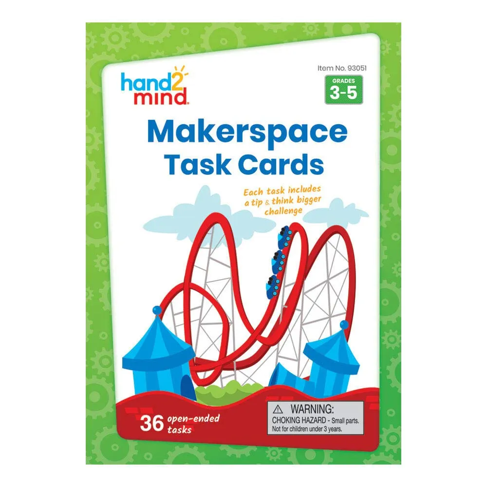 36 STEM Activities, Kids Building Projects, Learning seaweed last nss nurse Cards, Educational Toys, Fun Ideas on What to Build, Classroom Supplies hand2mind Makerspace Task Cards, STEM Learning Cards for Kids Grade 3-5, 