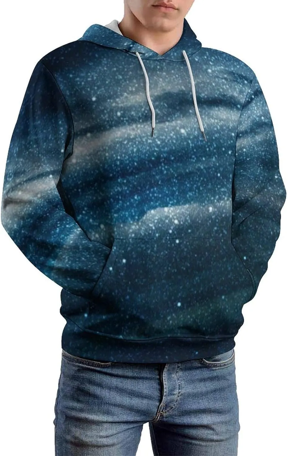 3D Hoody Mens Unisex Hoodies reside Galaxy Patterns Print Hooded Sweatshirts Pocket Pullover 