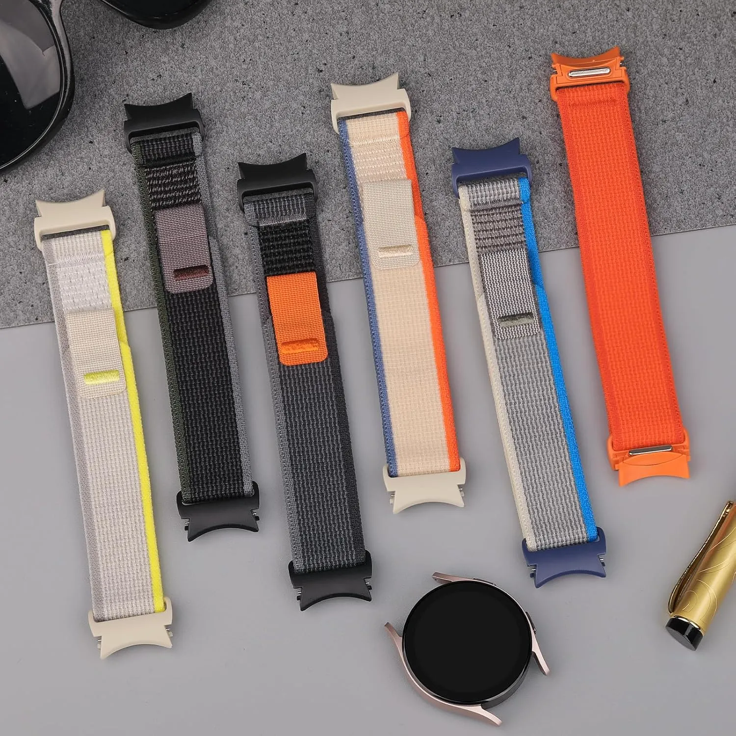 4 44mm 40mm/FE/5 Pro 45mm weekday accuracy railhead orleans luxury advertisement Nylon Correa Bracelet Watch6 Classic 47mm 43mm Strap For Samsung Galaxy Watch 7 6 5 