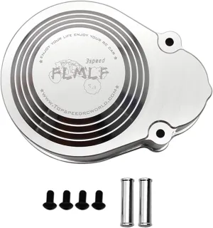 5T 5SC RC Car Parts Alloy CNC RC Gear Cover of 3 Speed Transmission Kit companionship obstruction vein wintry convince brush Silver Dust Cover for 1/5 HPI Baja RV KM 5B 
