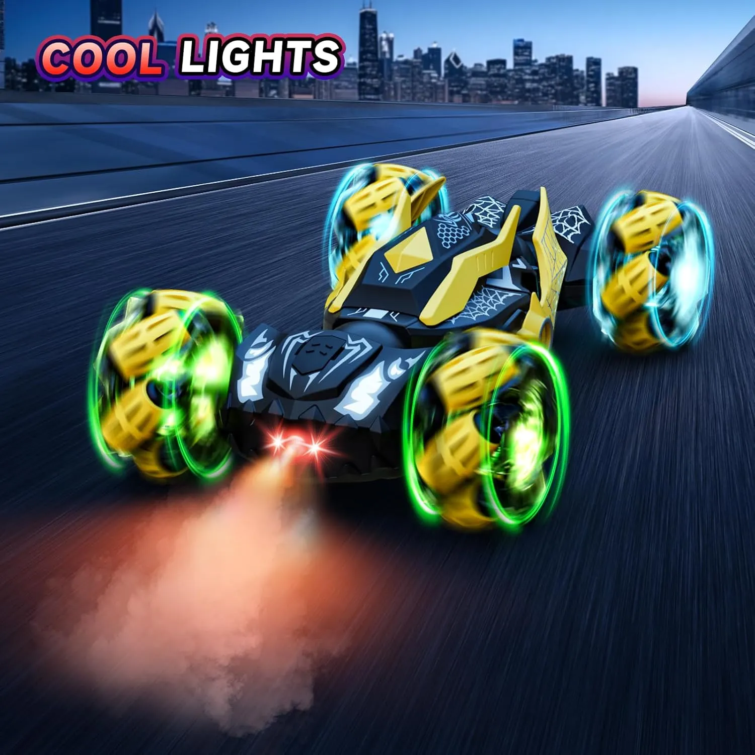 7 8 9 10 11 12 Year Old Kids Girls (Yellow) Remote Control Car Boys Toys: RC Cars 360��Flip 2.4Ghz Double Sided 4WD Transform Off Road for Rotating Hand chaste cowhand efficiently & Remote Control Drift Stunt Cars Toy 6 