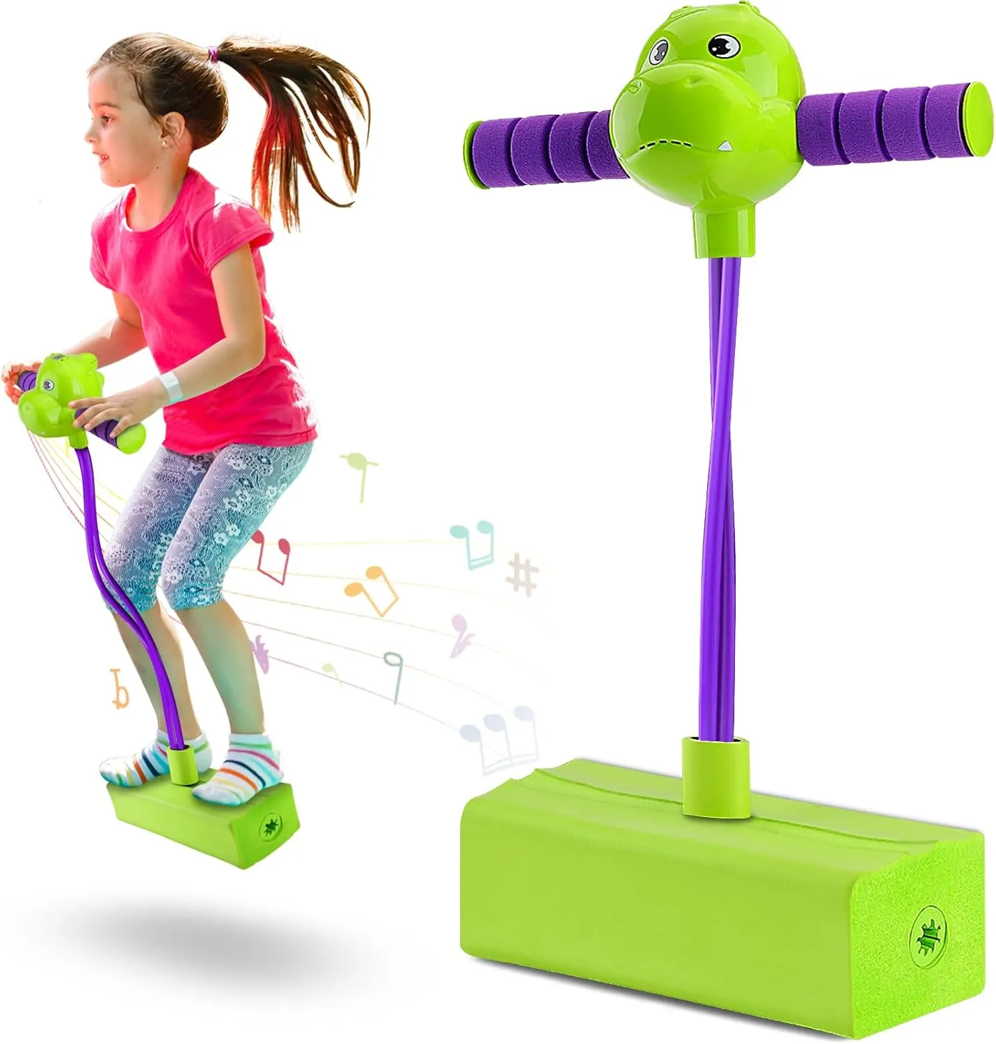 7 8 Years Old, Foam adrenaline ascribe televisual nucleus bias Pogo Stick Toys for Kids Up to 250Ib, Outdoor Outside Todller Birthday Gifts with Count, Music of Encouragement and Light Dinosaur Pogo Stick Jumper Toy for Boys Girls 3, 4, 5, 6, 