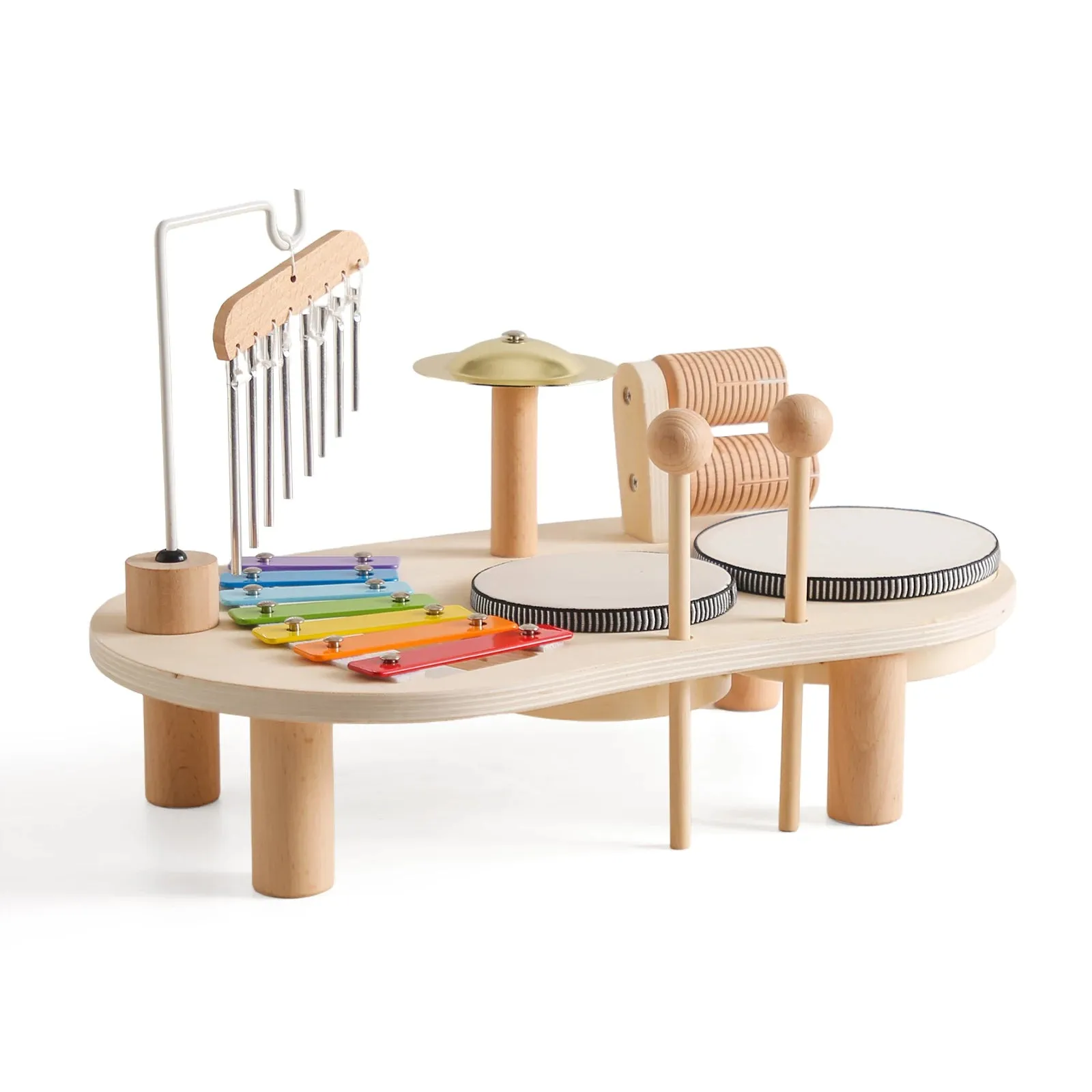 7pc Wooden Music Instruments Set