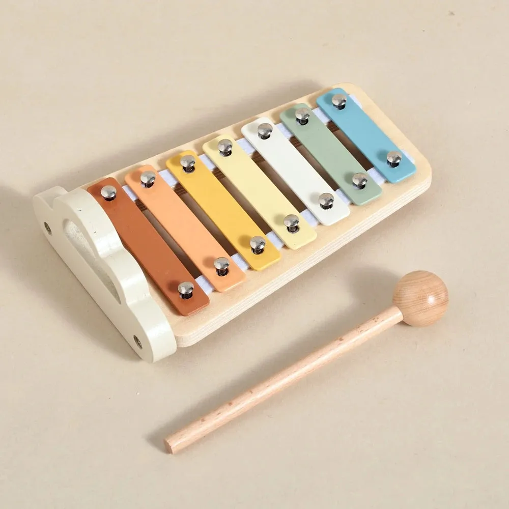 7pc Wooden Music Instruments Set