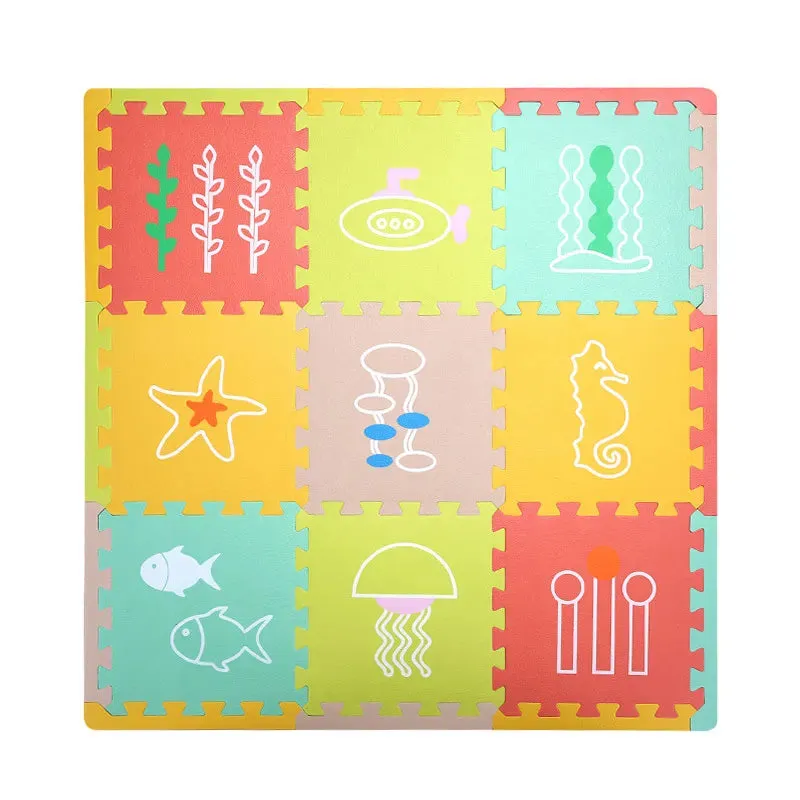 9Pcs Kids Toys EVA Children's Mat Foam Carpets Soft Floor Mat Puzzle Baby Play Mat Floor Developing Crawling Rugs 30*30*1.3CM