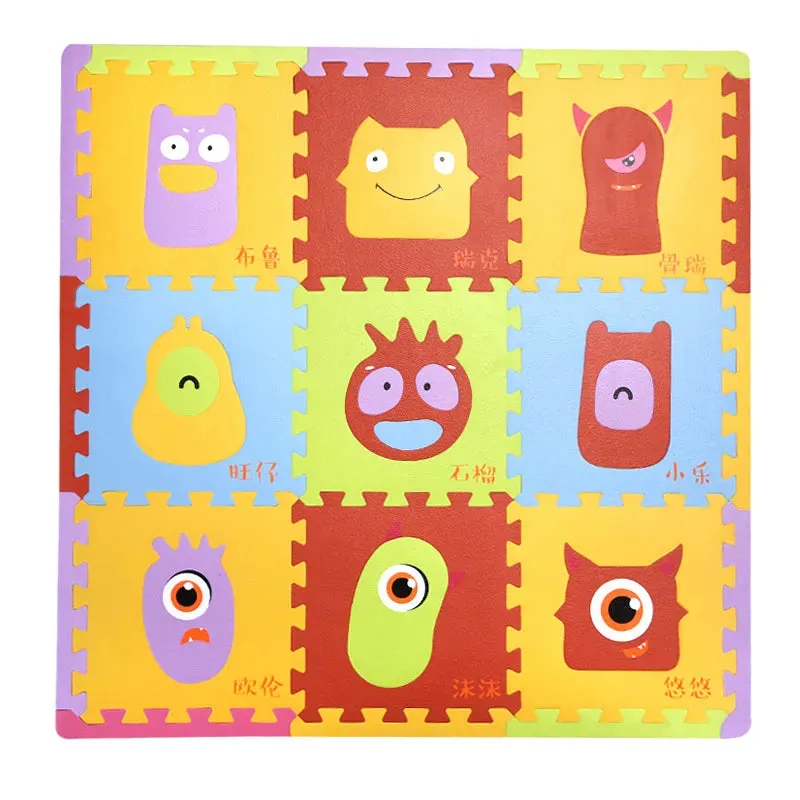 9Pcs Kids Toys EVA Children's Mat Foam Carpets Soft Floor Mat Puzzle Baby Play Mat Floor Developing Crawling Rugs 30*30*1.3CM