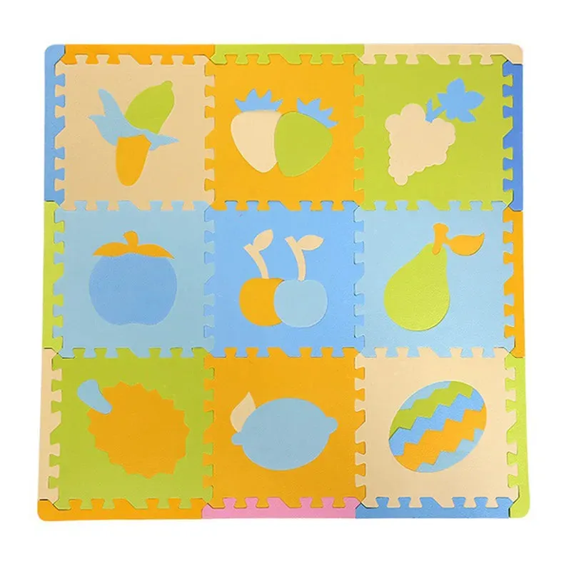 9Pcs Kids Toys EVA Children's Mat Foam Carpets Soft Floor Mat Puzzle Baby Play Mat Floor Developing Crawling Rugs 30*30*1.3CM
