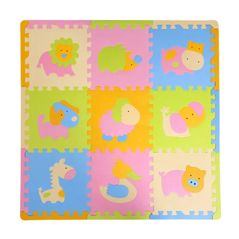9Pcs Kids Toys EVA Children's Mat Foam Carpets Soft Floor Mat Puzzle Baby Play Mat Floor Developing Crawling Rugs 30*30*1.3CM