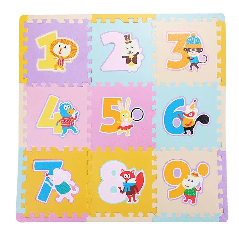 9Pcs Kids Toys EVA Children's Mat Foam Carpets Soft Floor Mat Puzzle Baby Play Mat Floor Developing Crawling Rugs 30*30*1.3CM