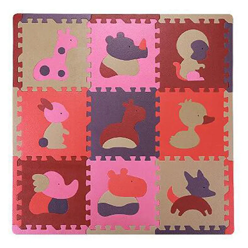 9Pcs Kids Toys EVA Children's Mat Foam Carpets Soft Floor Mat Puzzle Baby Play Mat Floor Developing Crawling Rugs 30*30*1.3CM