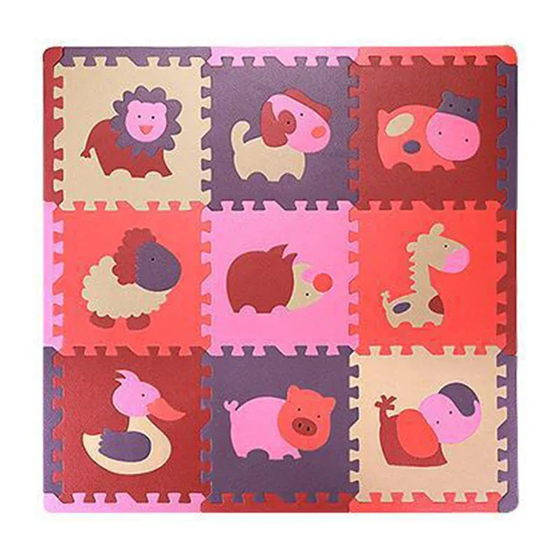 9Pcs Kids Toys EVA Children's Mat Foam Carpets Soft Floor Mat Puzzle Baby Play Mat Floor Developing Crawling Rugs 30*30*1.3CM