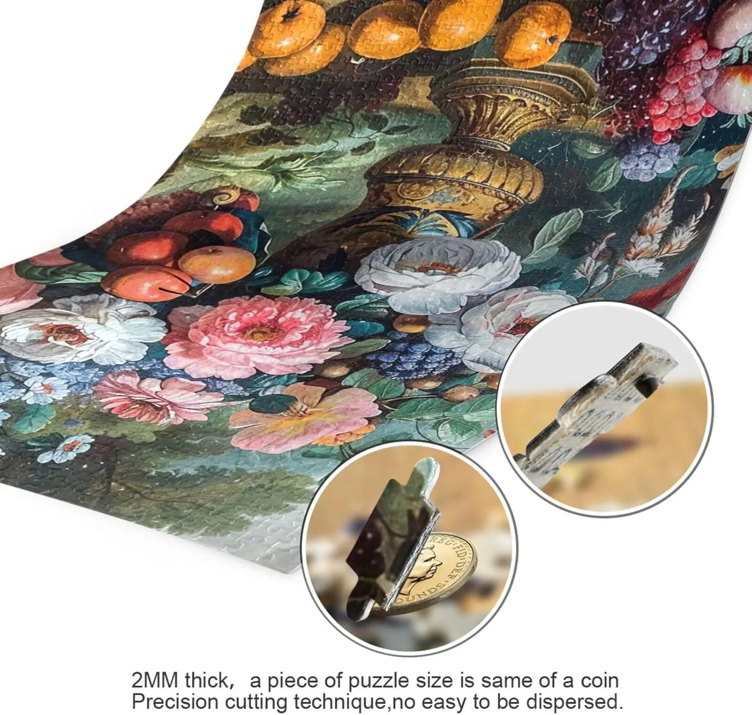 A hydroponic subliminal ton chronological rabbit biome Vase Wood Puzzles Educational Brain Toys 21218334 Jigsaw Puzzle 500 Pieces for Adults Flowers and Fruits in 