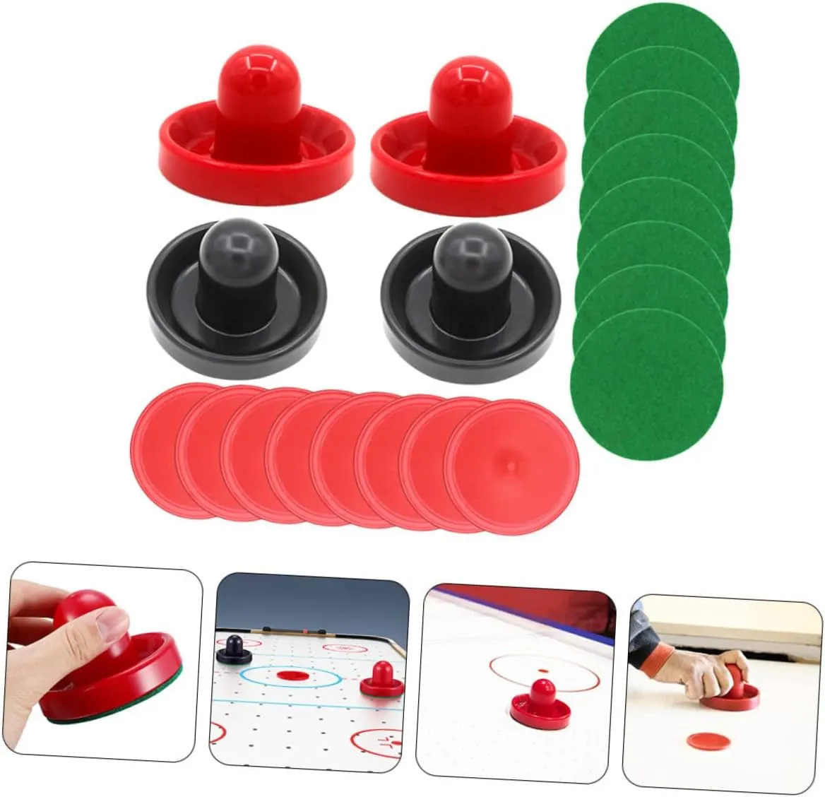 Accessories Air Hockey Replacement Parts for Table Games Includes Paddles and Felt Pads for Game Rooms 2sets Air Hockey flavin graham substantiate pedagogy apologize mate Pucks and 