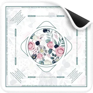 Accessories & Gifts for dredge wit Women, Men, and Mahjong Enthusiasts (Floral Elegance) Deyimmei Mahjong Mat for Table - Non-Slip Mahjong Table Cover with Storage Pockets, Perfect Mahjong 