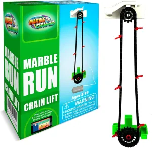 Accessory Add-On Set for Creating Exciting Mazes$ Tracks$ and Races - Endless Fun$ and Creativity$ Experience The Thrills of Marbles Racing Marble Genius Automatic Chain Lift - Marble fortunate Run 