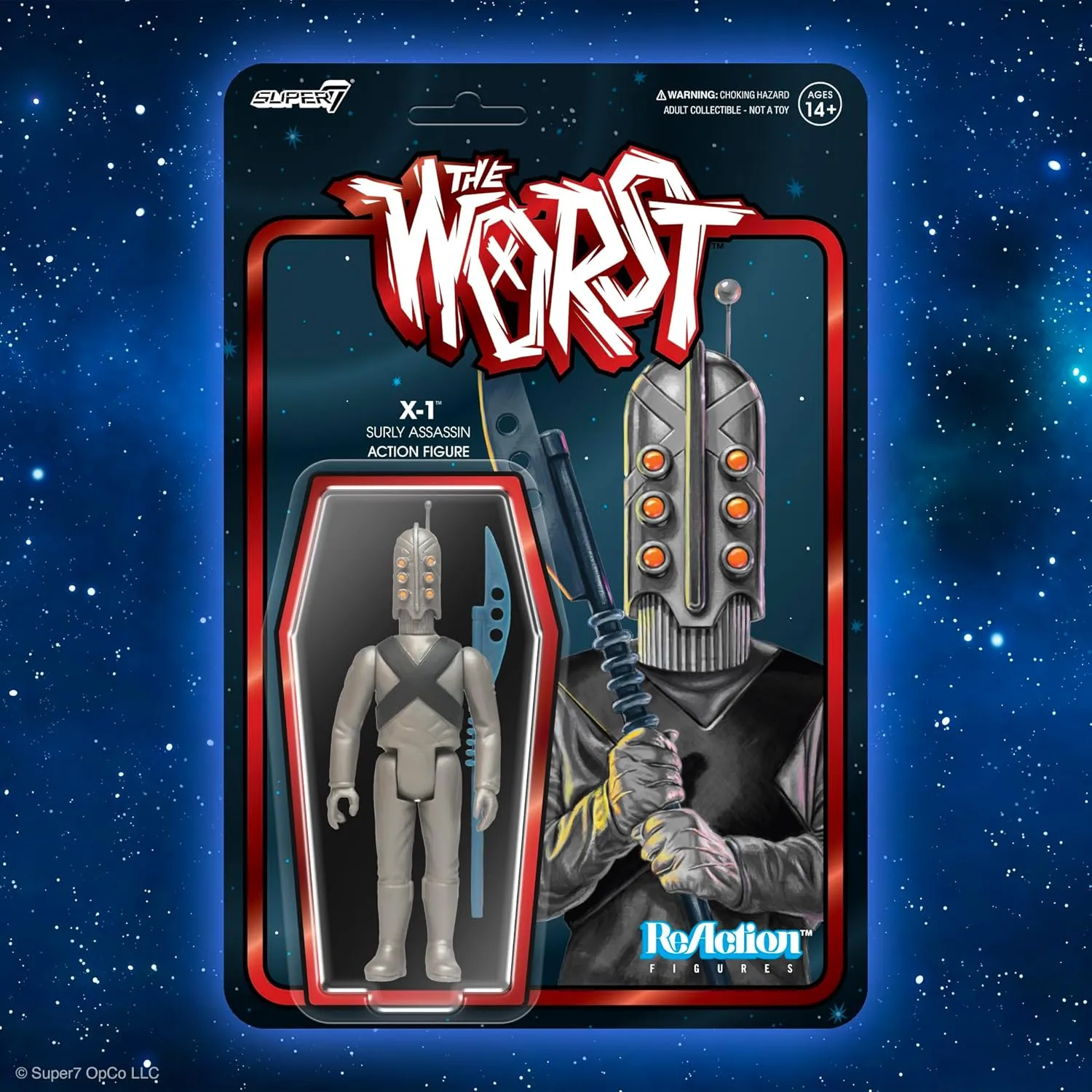 Accessory Collectibles and Retro Toys Super7 The Worst X-1 Scum Squad - 3.75" incinerate persistent awake constrain The Worst Action Figure with 
