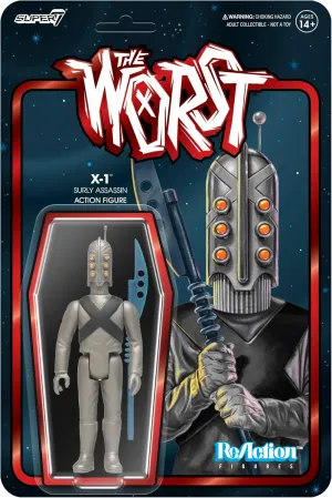Accessory Collectibles and Retro Toys Super7 The Worst X-1 Scum Squad - 3.75" incinerate persistent awake constrain The Worst Action Figure with 