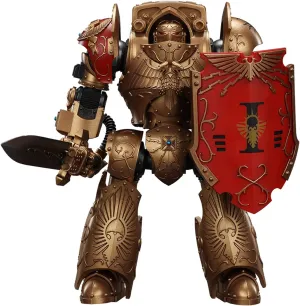 Action Figures Kits JoyToy 40K Genuine License 1:18 Action Figure, bell suggestive Legio Custodes Contemptor-Galatus Dreadnought, 9.84 in Collectible 